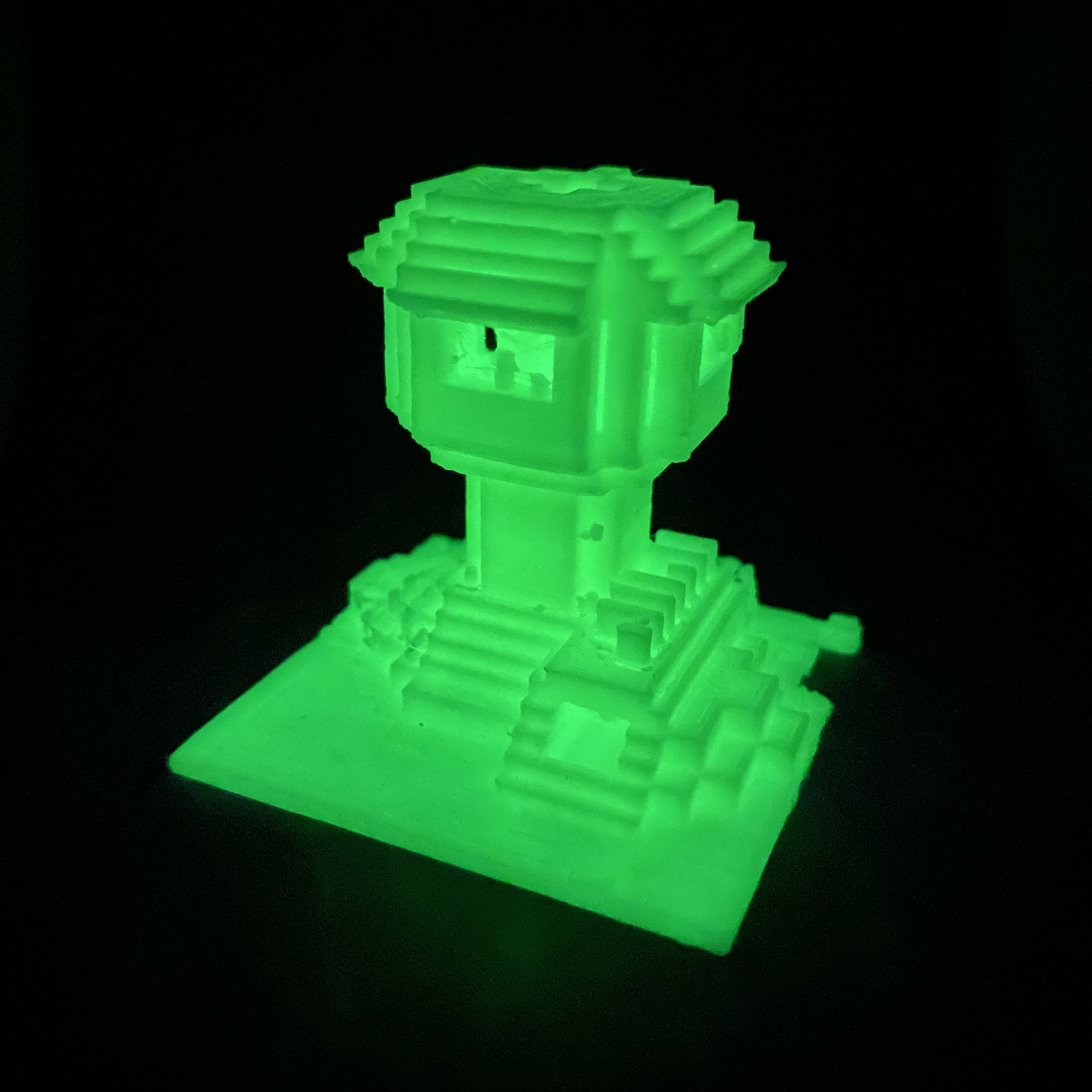 3D printed Minecraft House(back)