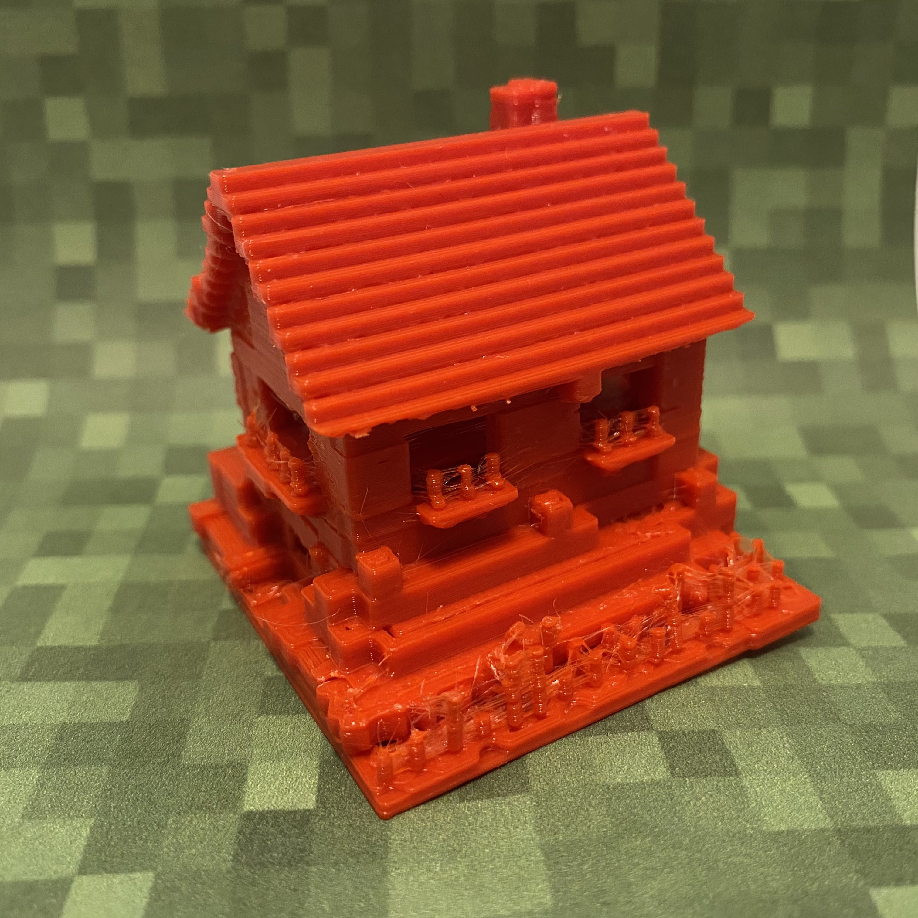 3D printed Minecraft House(front)